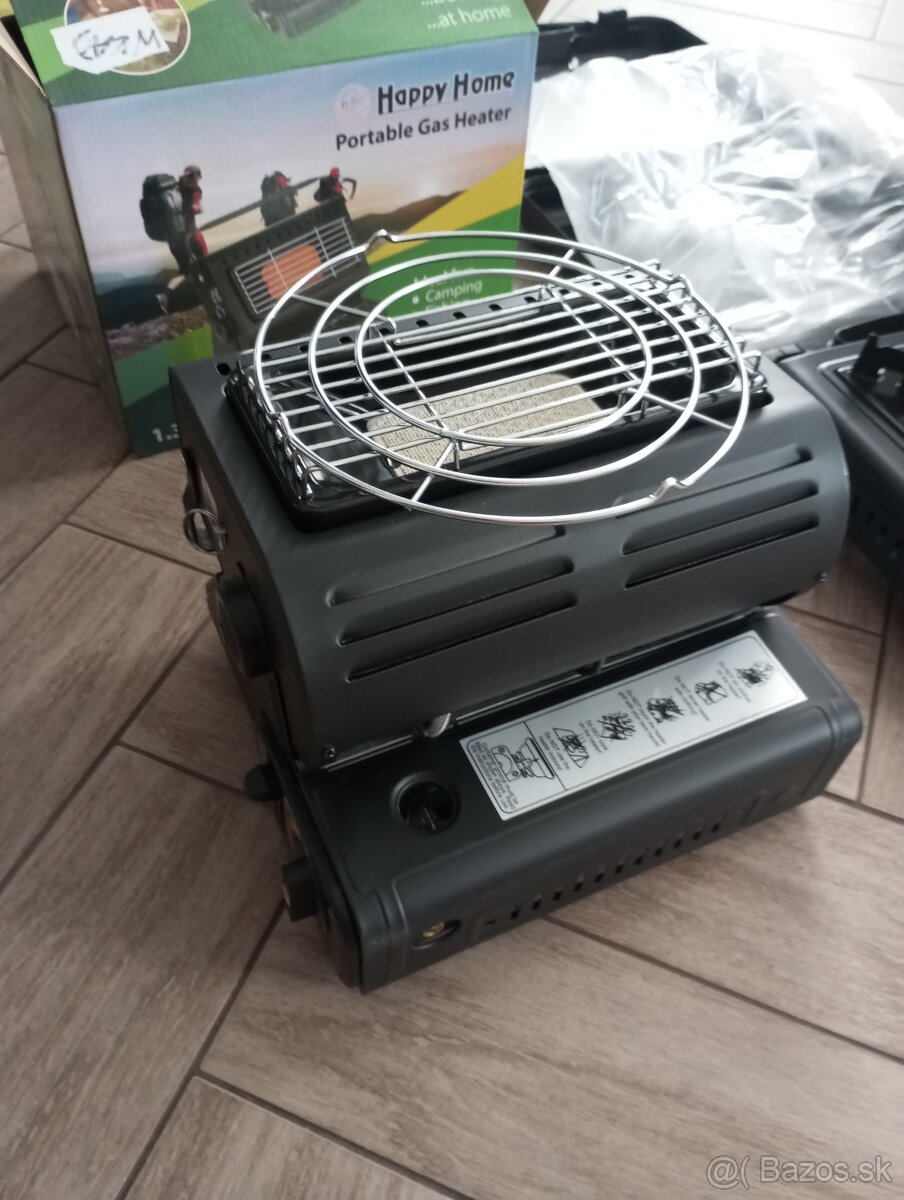 Plynový ohrievač na butánové kartuše aj na 2kg PB bombu-nový - 2