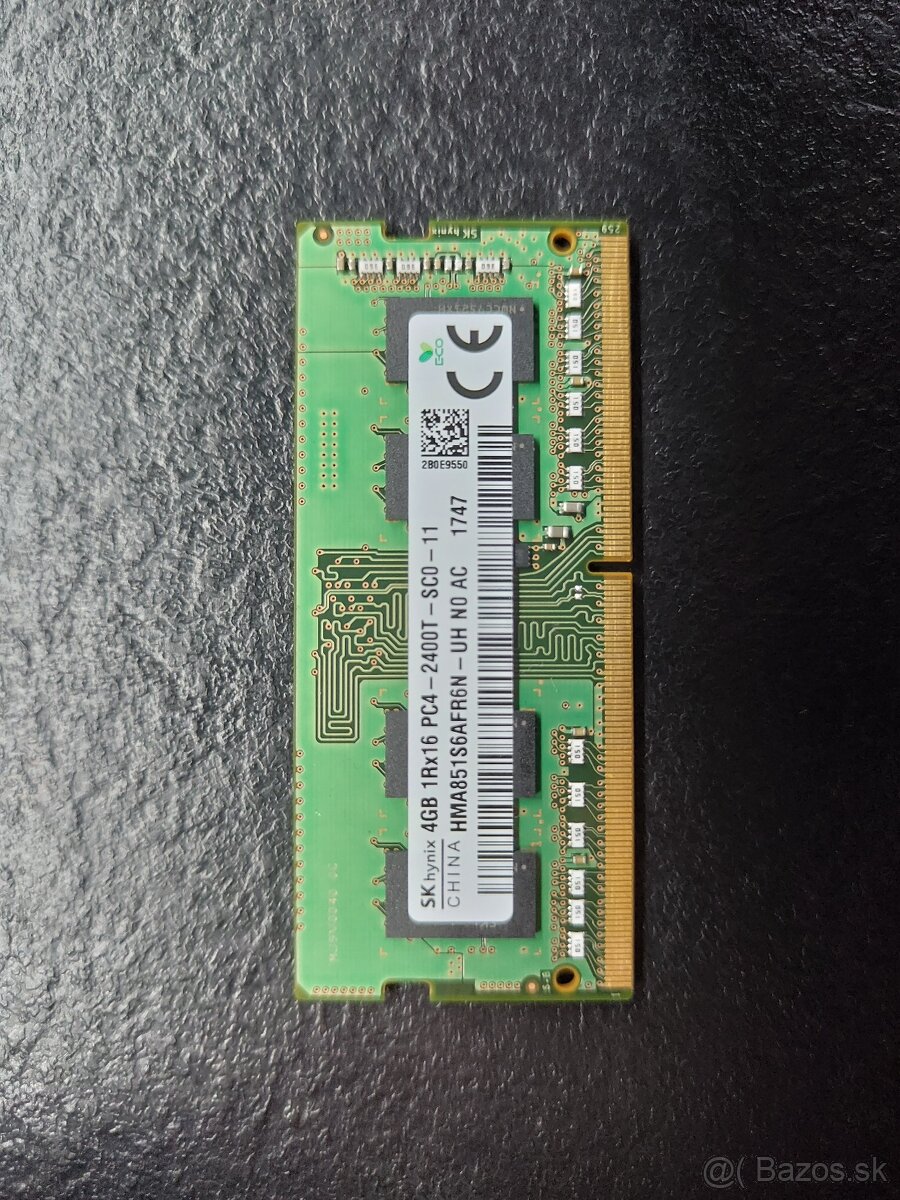 Predám 4GB RAM do notebooku - 2