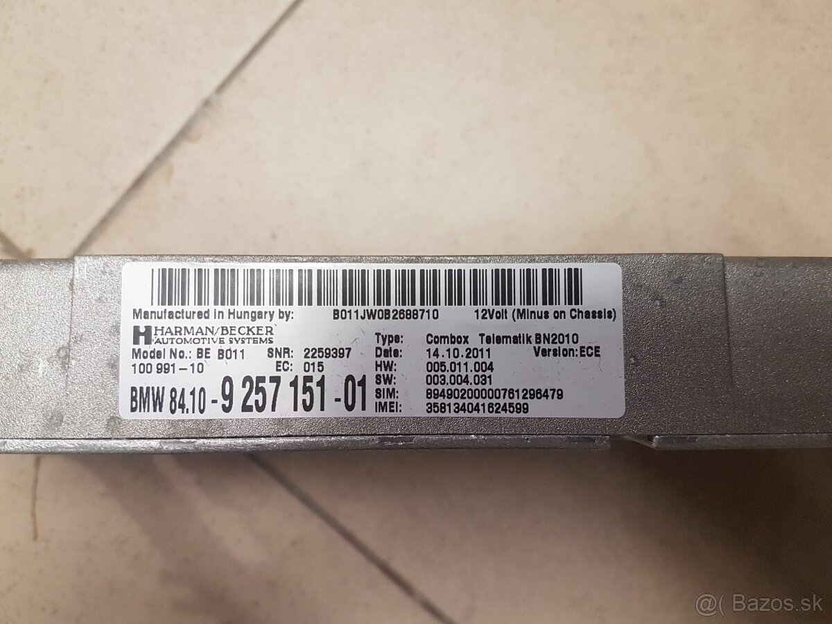 Predám Bluetooth Combox Telematics BMW - 2