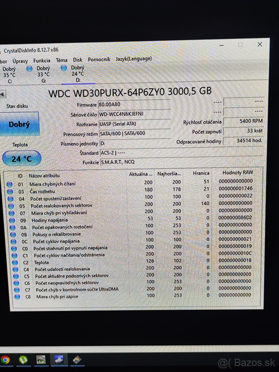 WD30PURX 3TB - 2