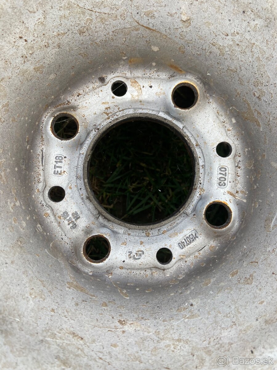 Plechove disky 4x108 r15 + pneu - 2