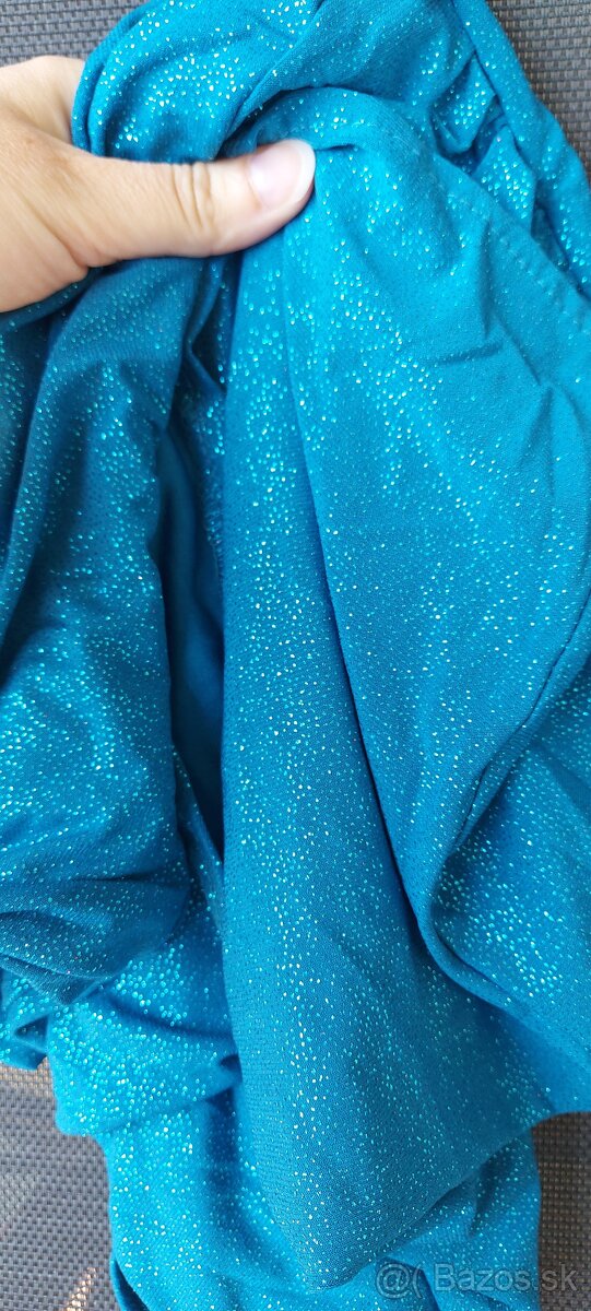 Modré spoločenské šaty - 2