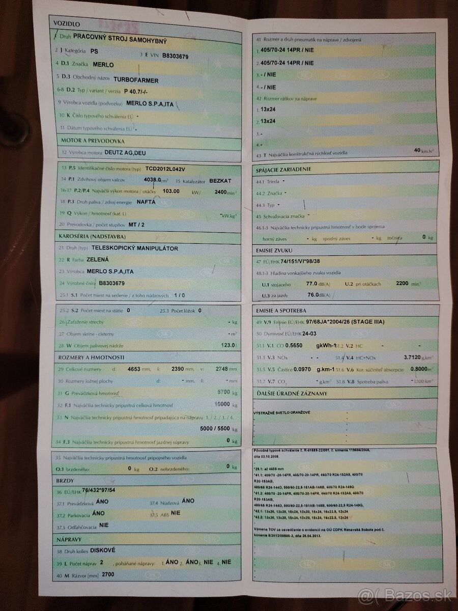 Teleskopický manipulátor - 2