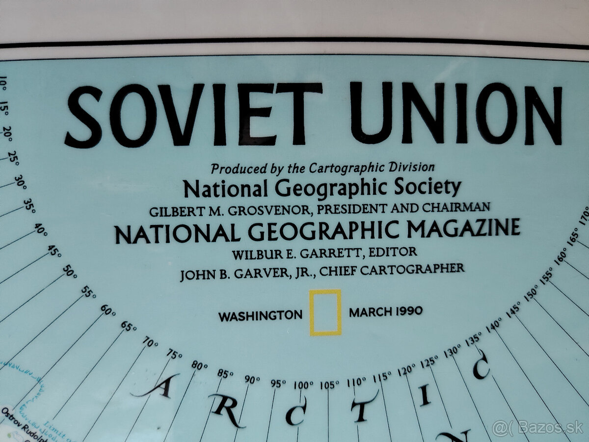 Predám mapu ZSSR - 2