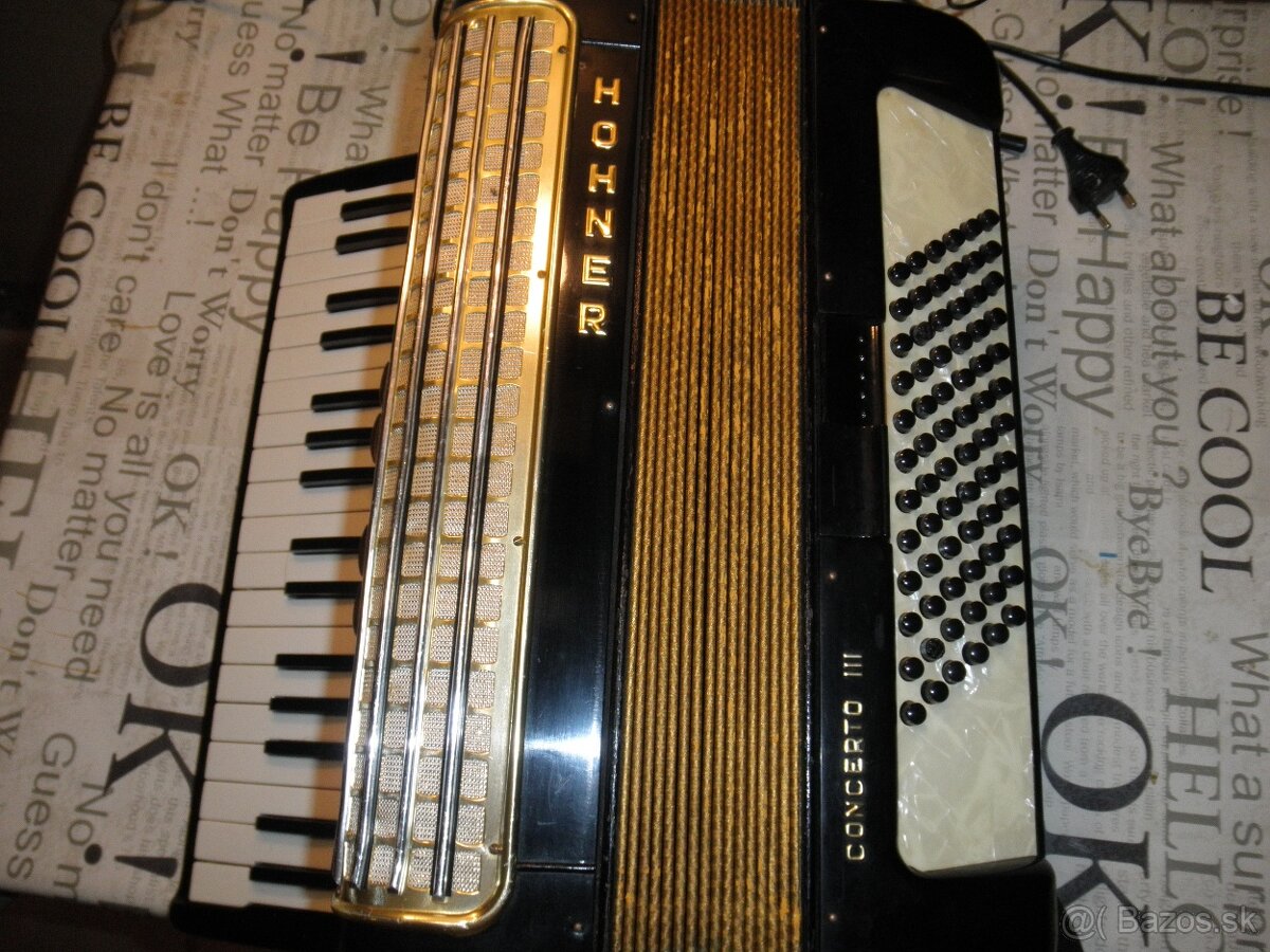Predám harmonika hohner Concerto III - 2