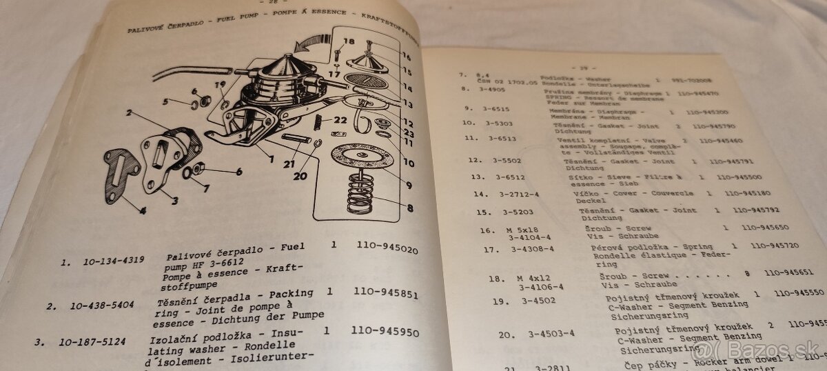 ŠKODA 110R – katalog seznam náhradních dílů Š110R - 2