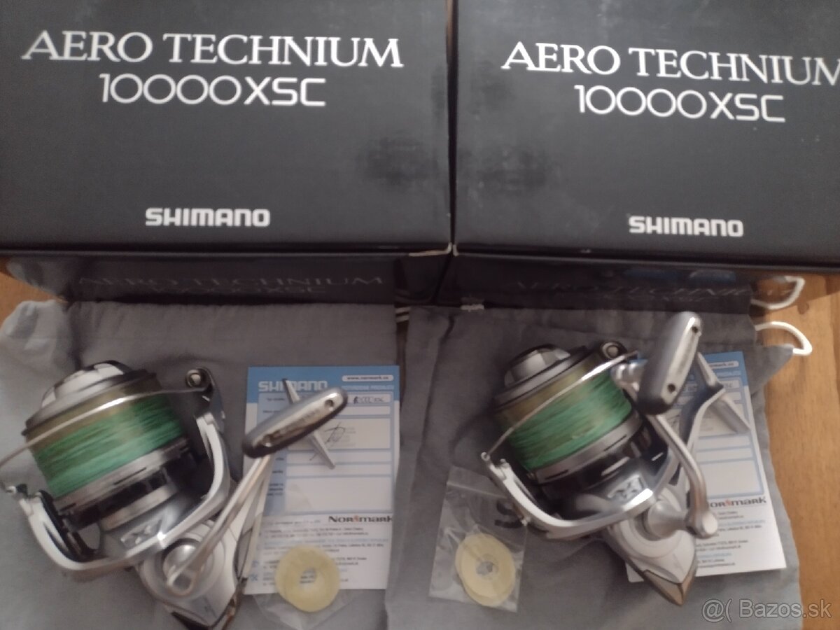 Predám Shimano aero technium 10 000 xsc + 2 nahradné cievky - 2