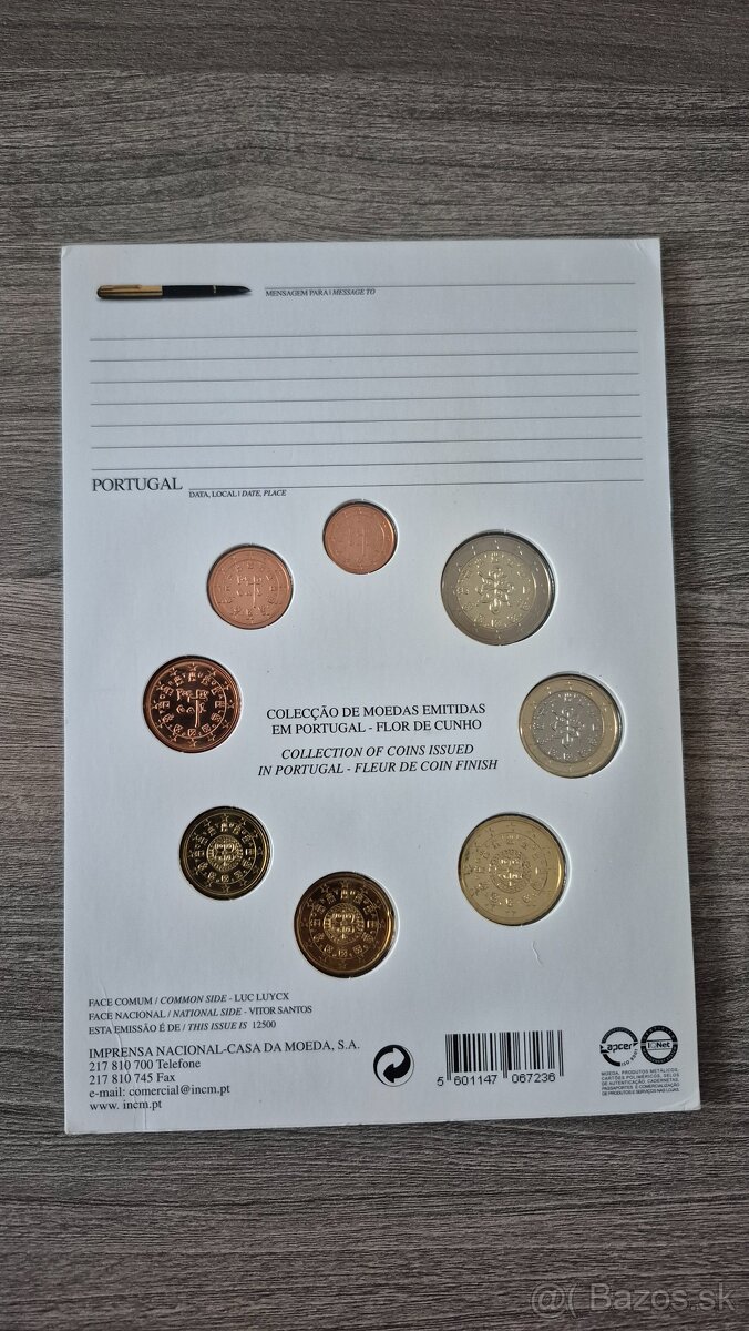 Sada mincí Portugalsko 2010 - 2