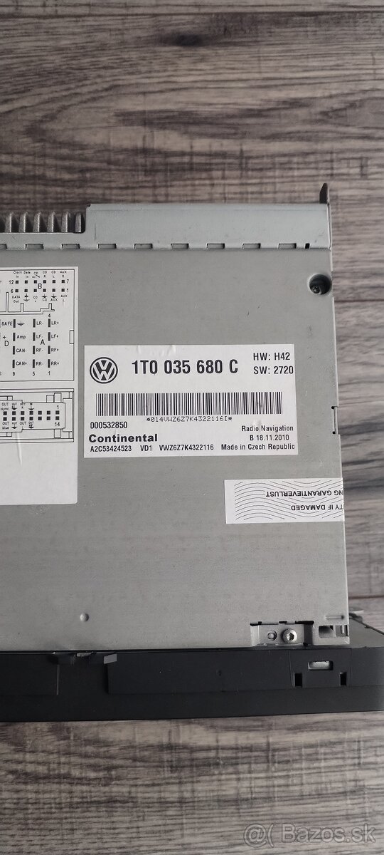 Autorádio volkswagen - 2