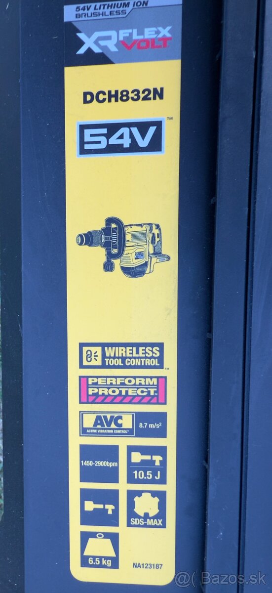 Dewalt DCH832 aku buracie kladivo sds max - 2