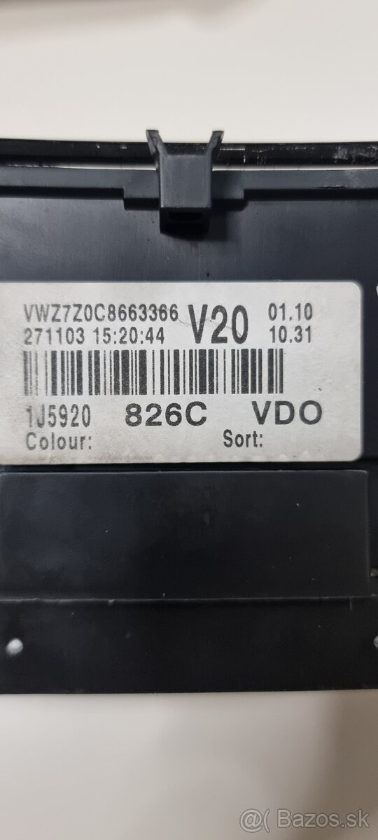 Dieslové Sportchrom budíky VW Golf 4, Bora - 2