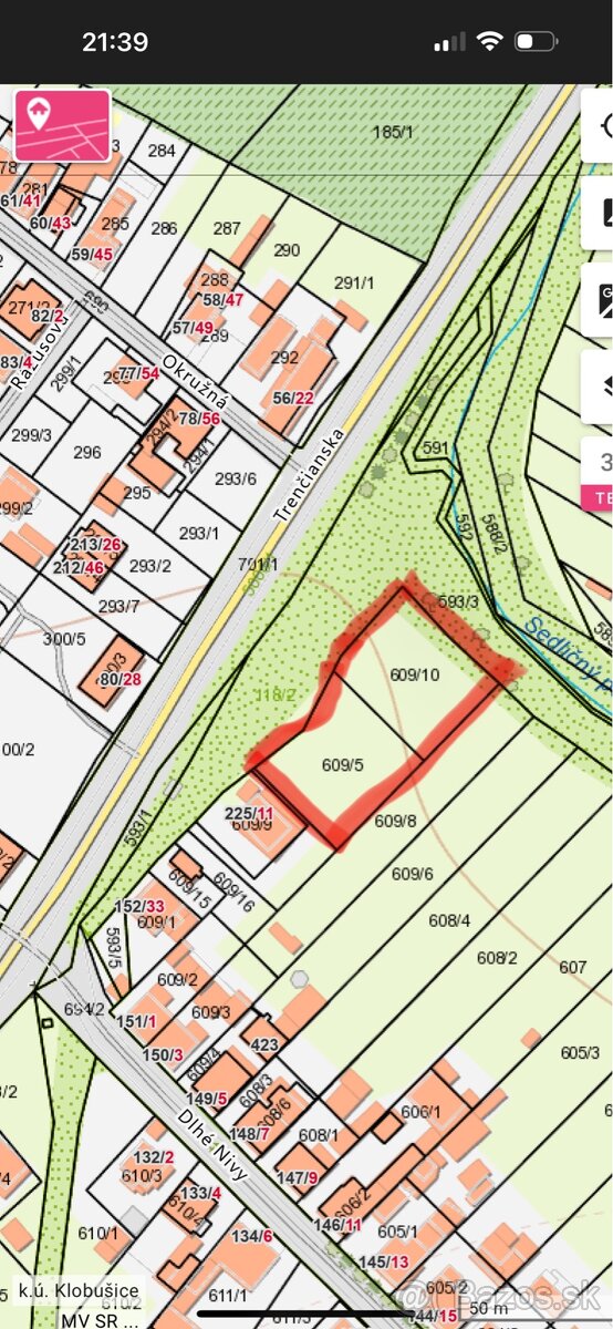 Predaj pozemku Ilava Klobušice - 2