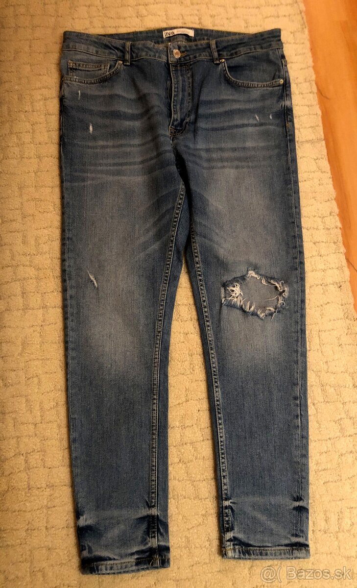 Modré rifle Zara, 46/L - 2