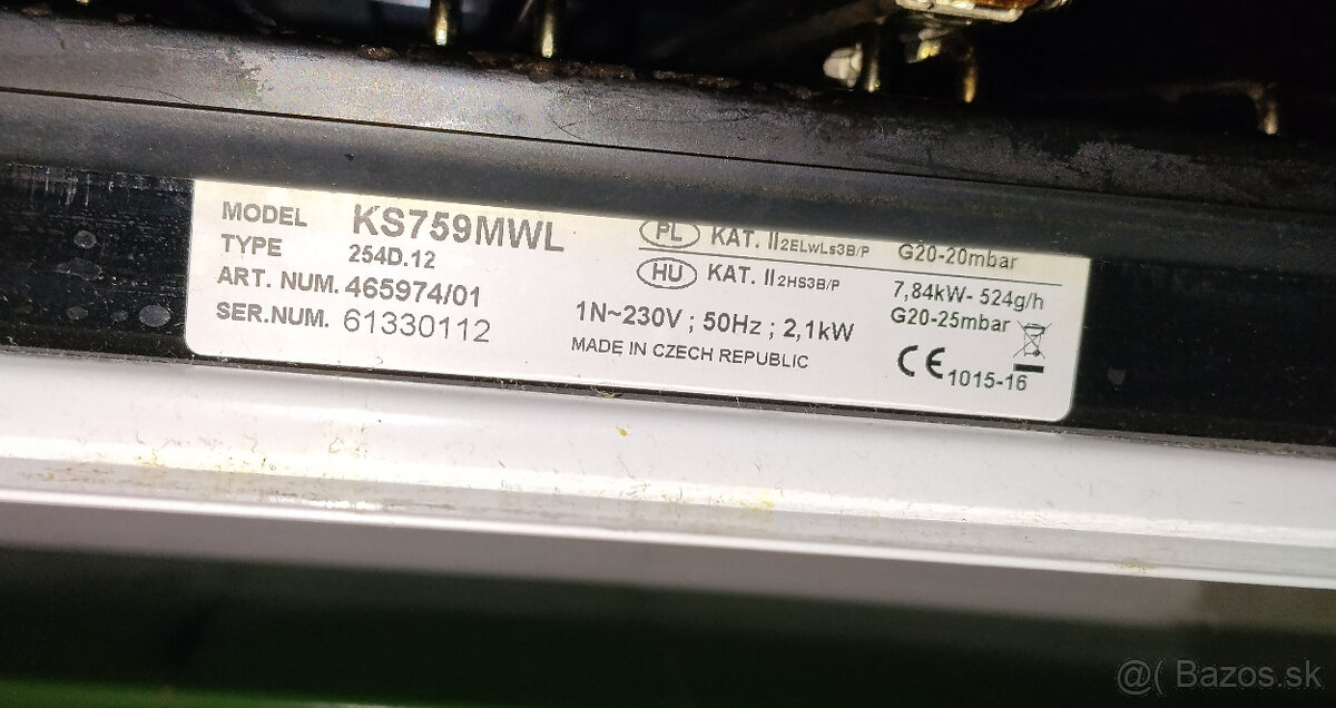 Sporák MORA KS 759 MWL - 2