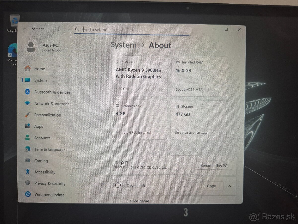 ASUS ROG Flow X13 GV301QE-K6051T - 2