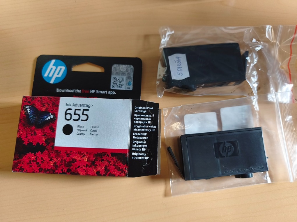 2x atramentova napln HP 655 - 2
