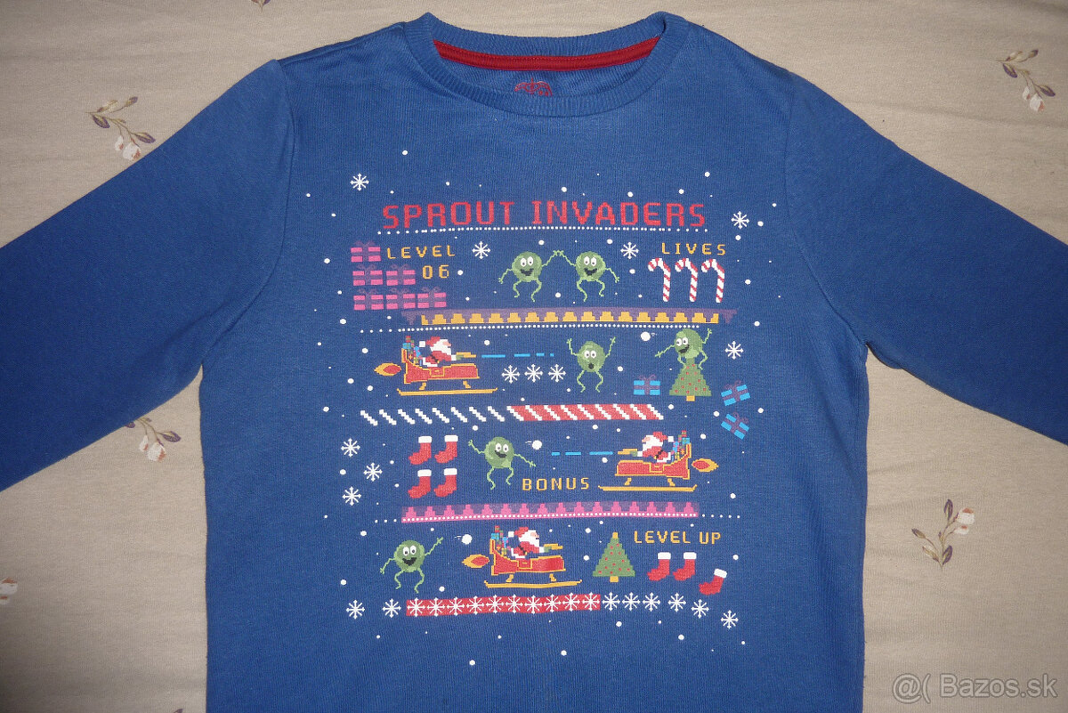 VIANOČNÁ MIKINA-134/140 (9-10 rokov), chlapč., zn.F&F - 2