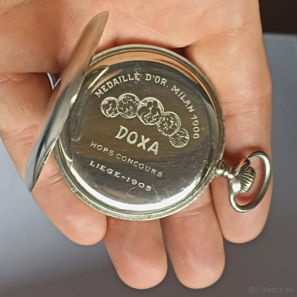 Krásné kapesní hodinky DOXA do sbírky, medaile - 2
