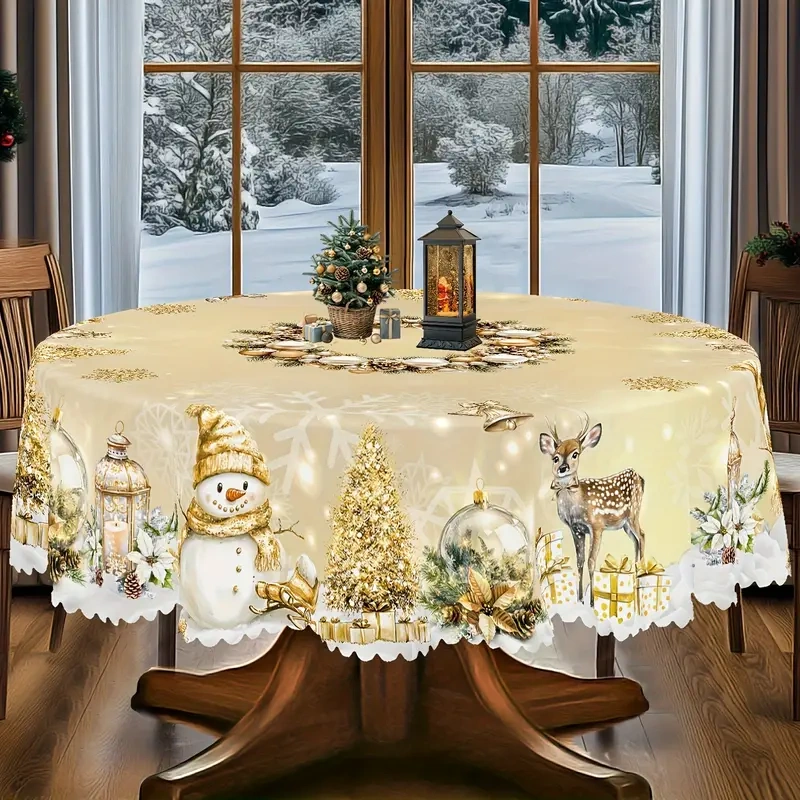 Vianočný obrus kruh152cm - 2