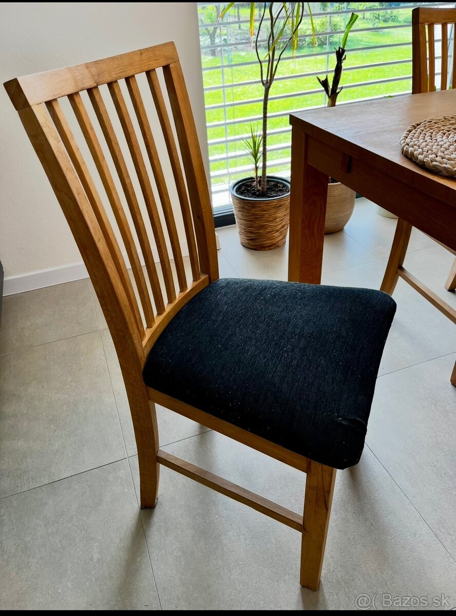 Hage jedálenské stoličky masív Dub 6ks - 2