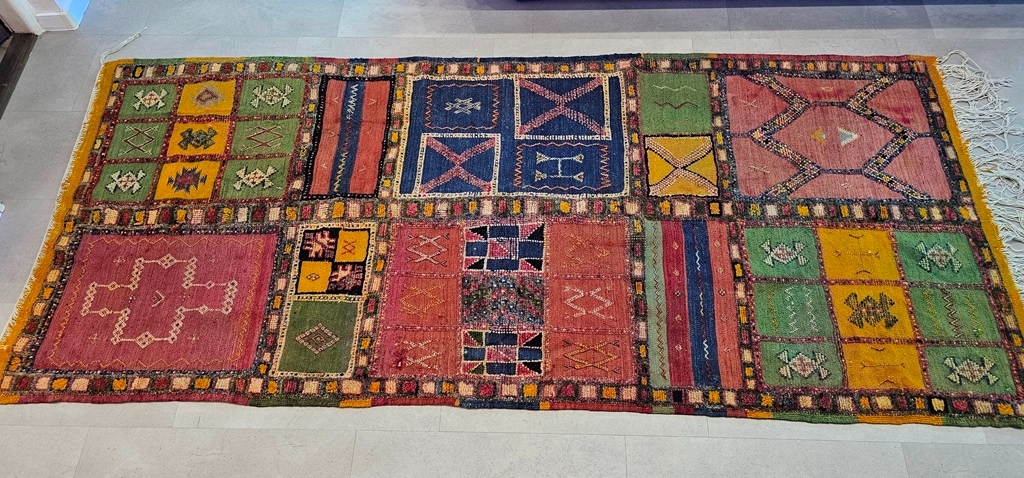 Marocký Taznakht – mozaikový koberec Berber - 2