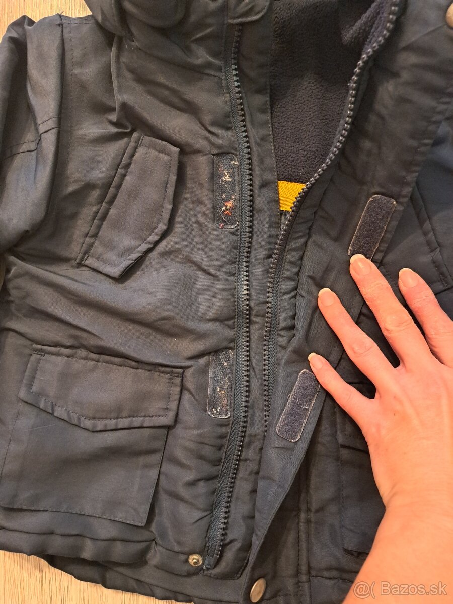 Tmavomodrá zimná bunda pre chlapca - 2