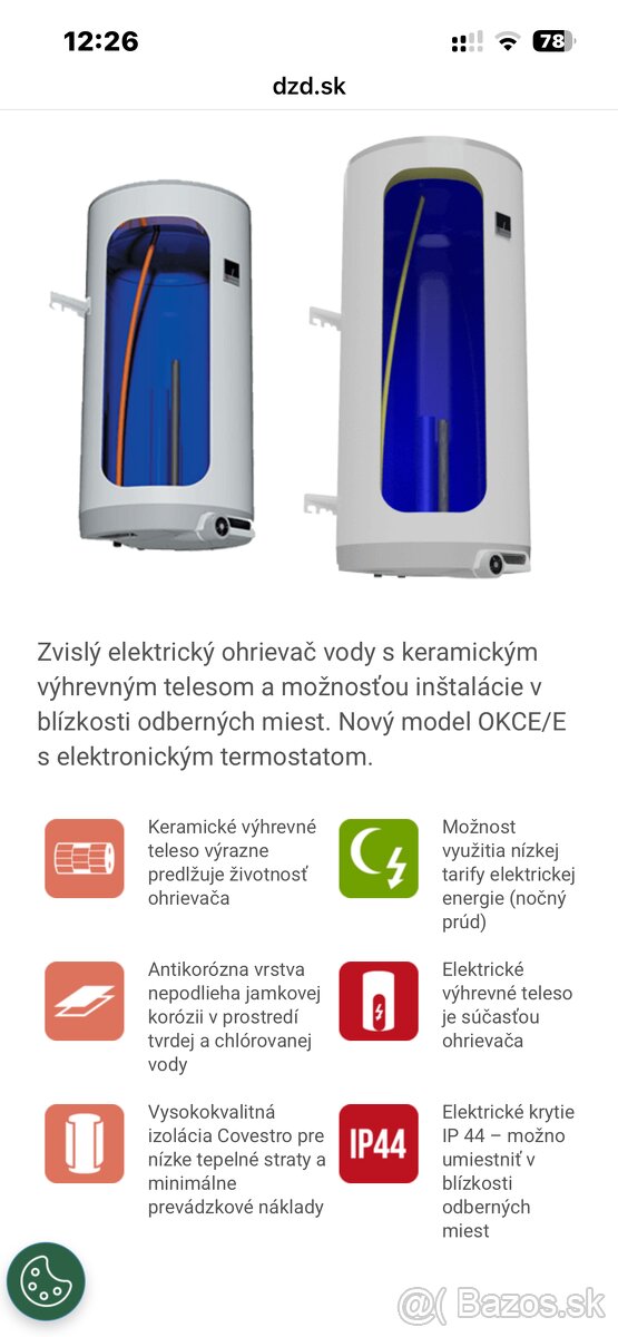 Predám bojler 160l elektricky - 2