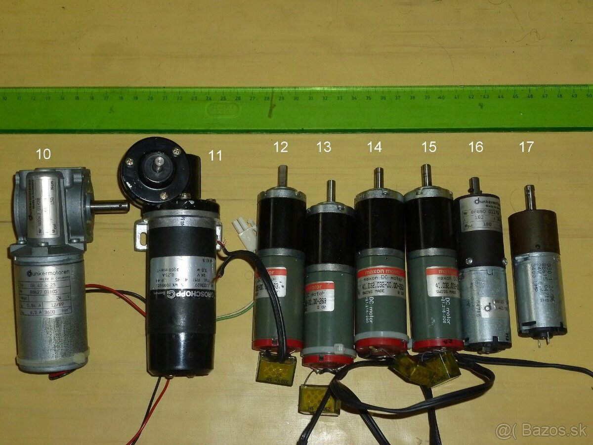 Predám sprevodované motory na 24V - 2