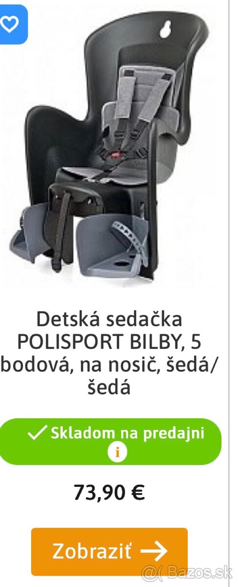 Detská sedačka na bicykel - 2