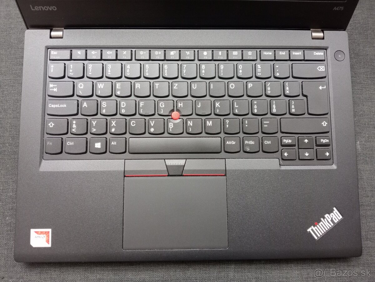 Lenovo thinkpad a475 , 4-jadrový procesor AMD , 8gb ram ,ssd - 2