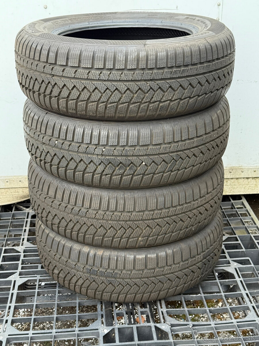 PREDÁM 4 kusy zimné pneumatiky CONTINENTAL 205/60 R16 92H - 2
