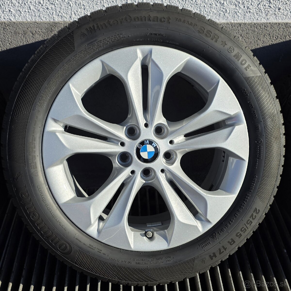 225/55R17 zimné pneu+disky BMW Double-Spoke 564-reflexsilver - 2