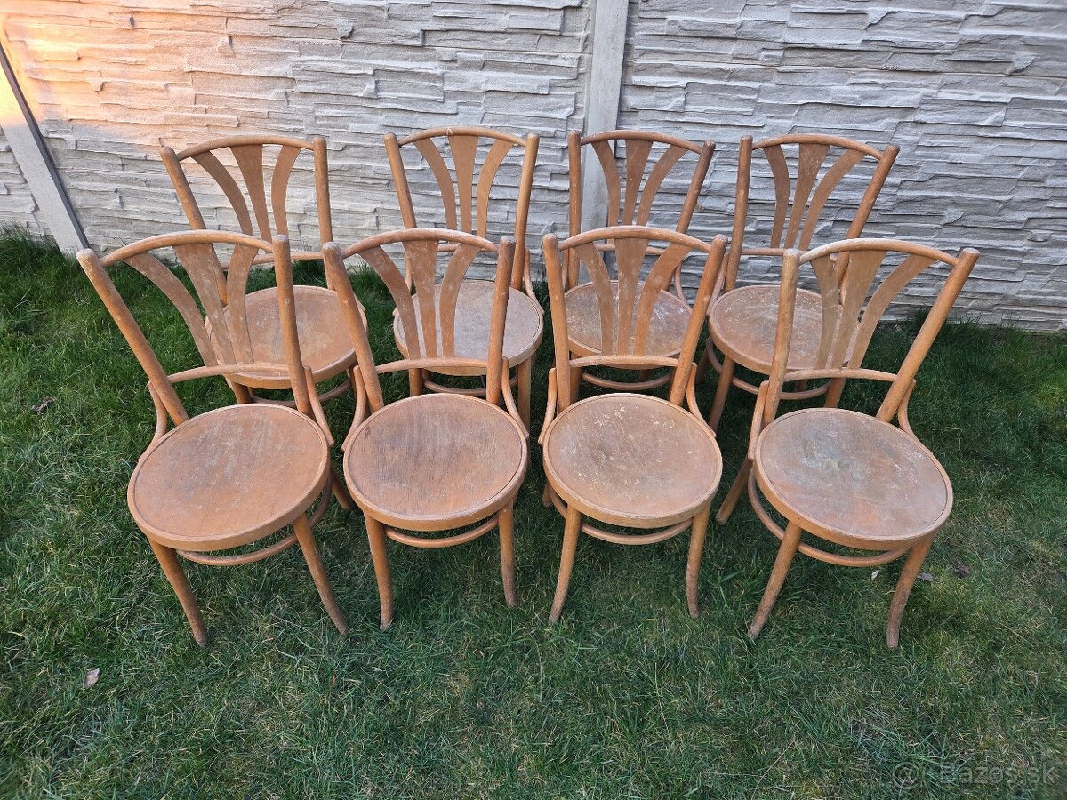 Retro stoličky TON (8 ks) - 2