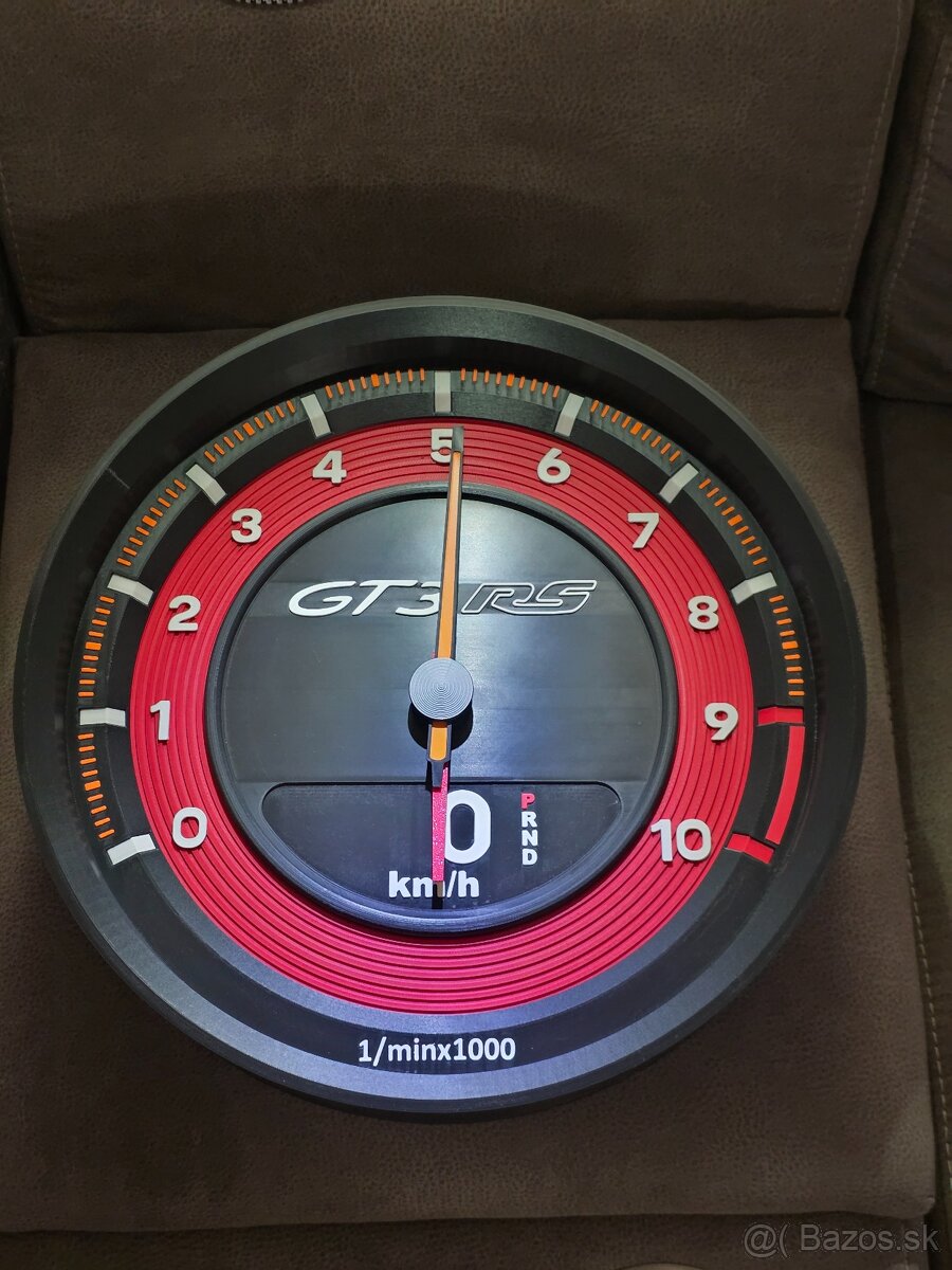 Porsche GT3 RS hodiny na stenu - 2