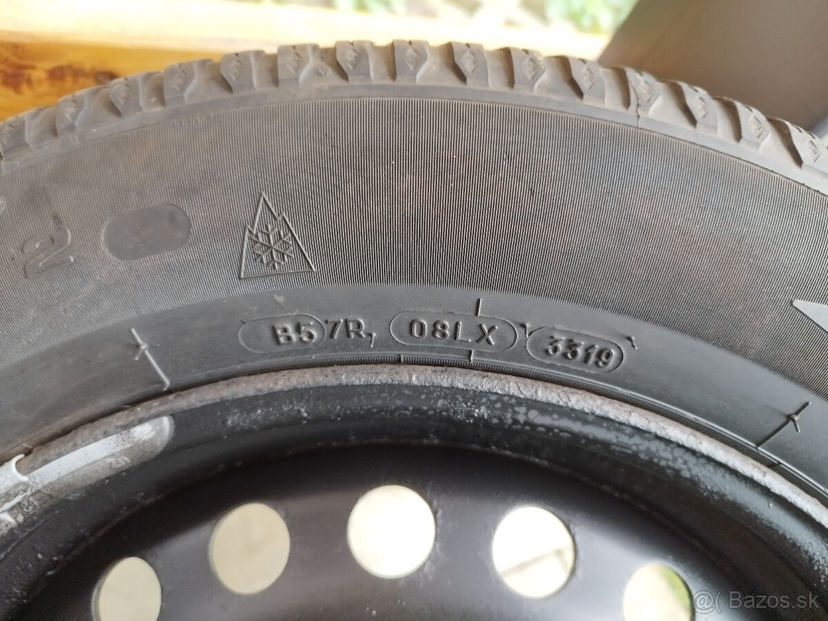 Predám plechové disky R16 so zimnými pneumatikami - 2