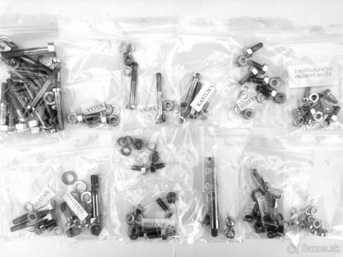 čz 98 , 125 kompletná sada skrutiek - 2