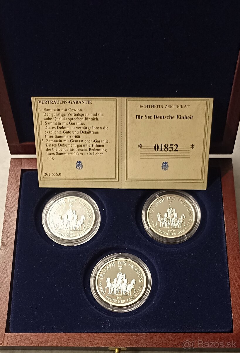 Sada strieborných medailí " Brandenburská brána " - 2