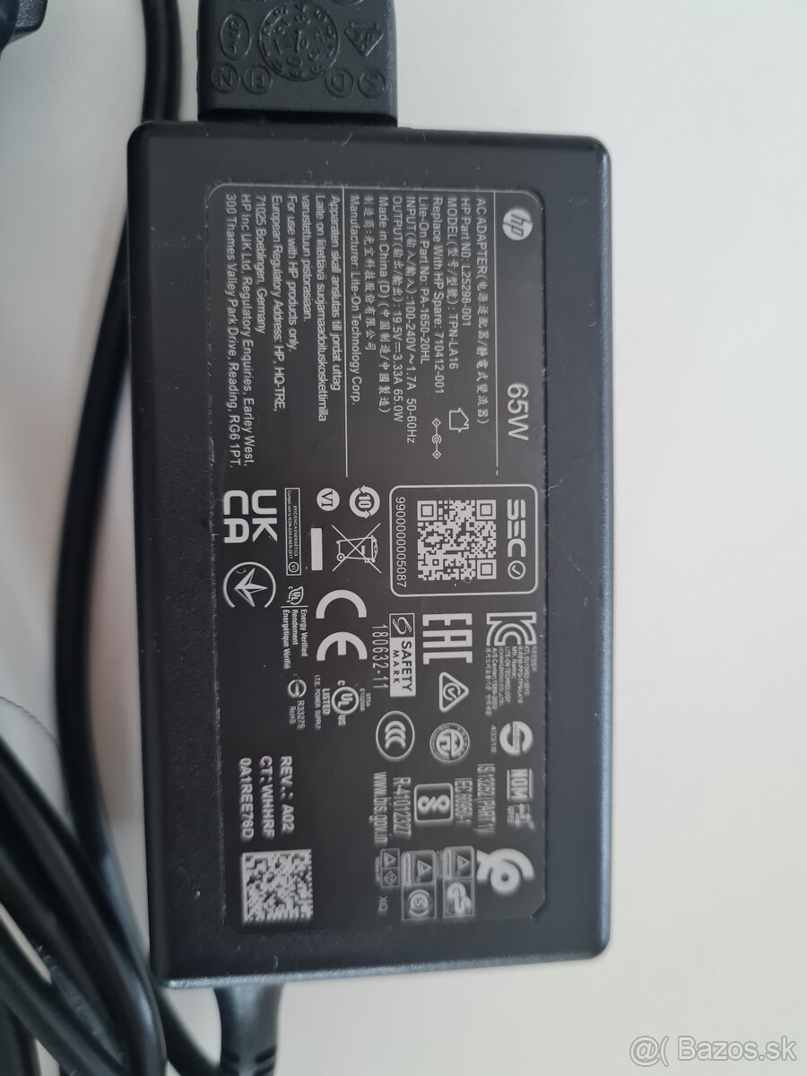 HP originál 65W mini adaptér 19.5V ~ 3.3A - 2