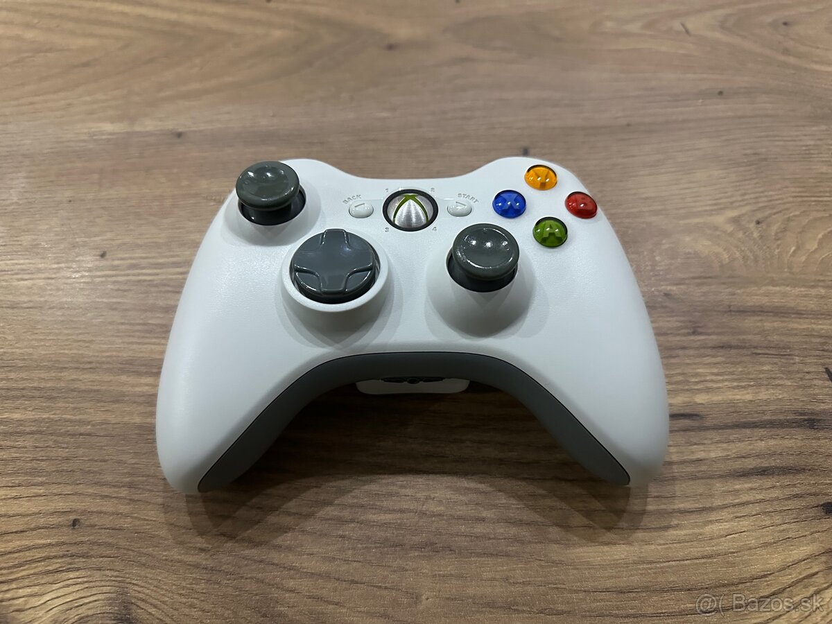 Originál bezdrôtový ovládač na XBOX 360 White - 2