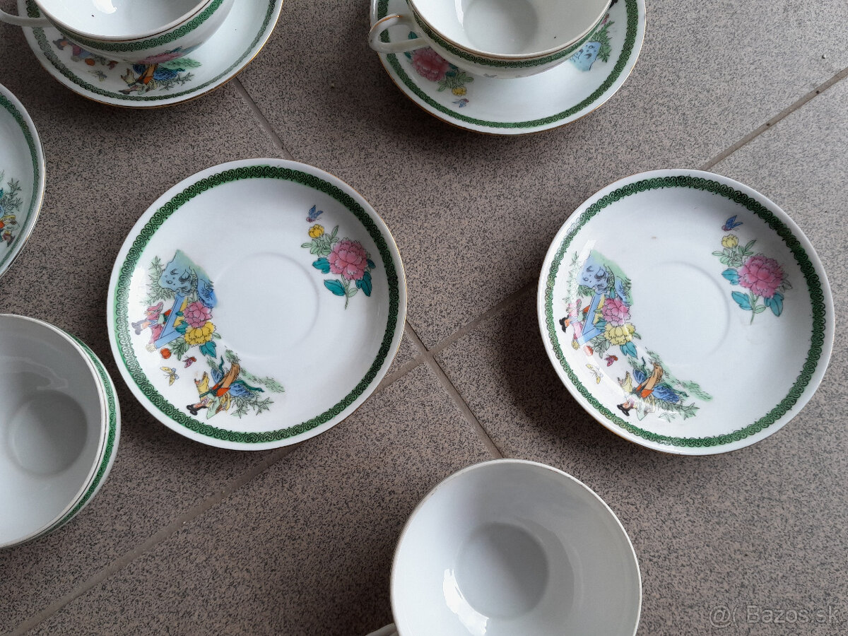 Čínsky porcelán kávová/čajová súprava - 2