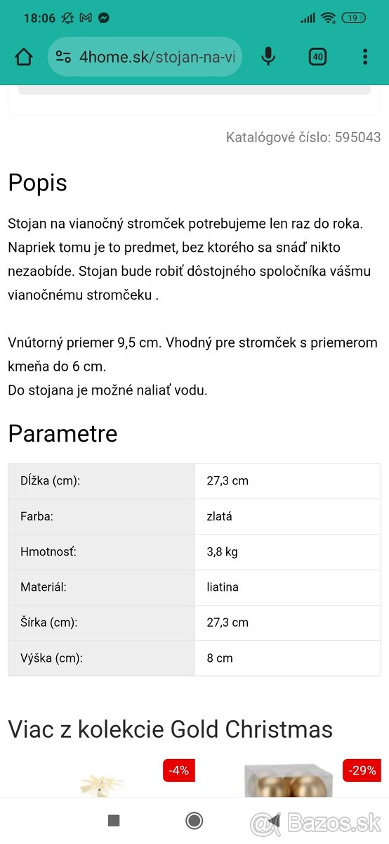 Stojan na stromček - 2