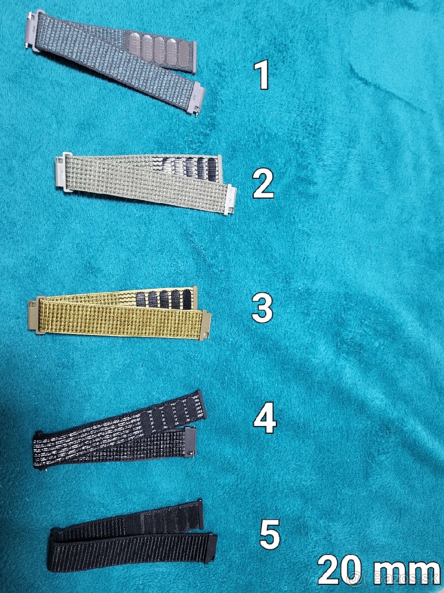 Remienok na hodinky ( watch ) nylonový, 20mm, 22mm - 2