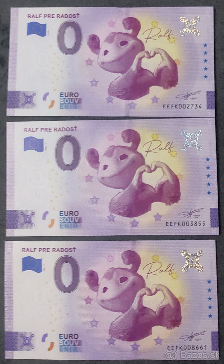 0 eur bankovky - 2