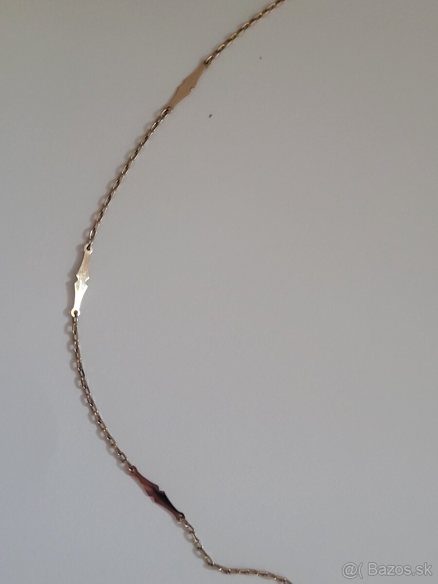 Zlaty 14 karat.nahrdelnik alebo retiazka - 2