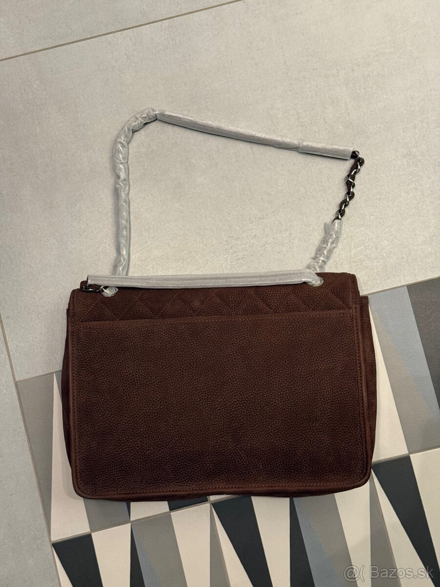 Chanel - Hnedá semišová kabelka - 2