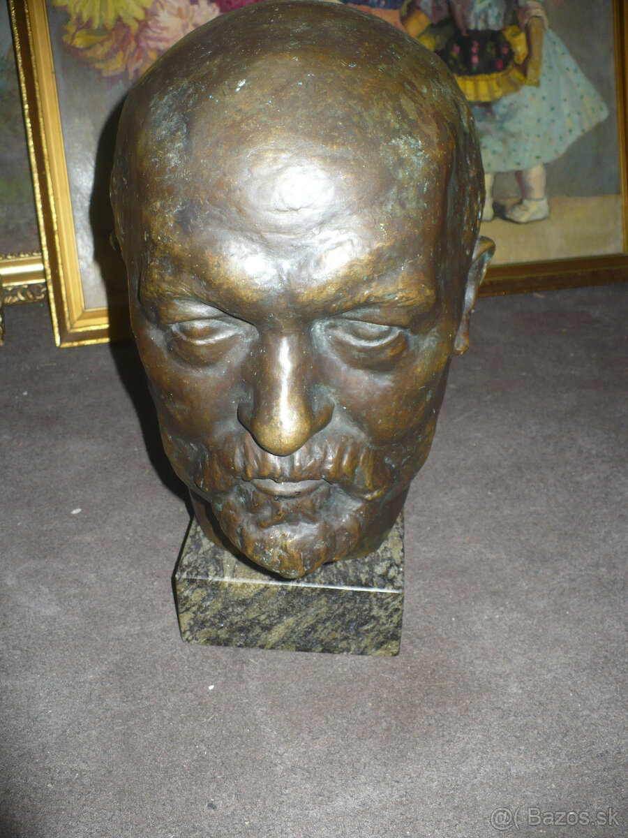 bronzová busta Gottlieb Daimler - 2