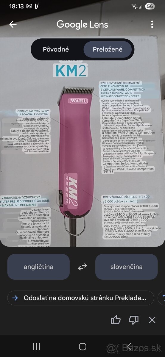 Wahl profesionalny strojček na strihanie - 2