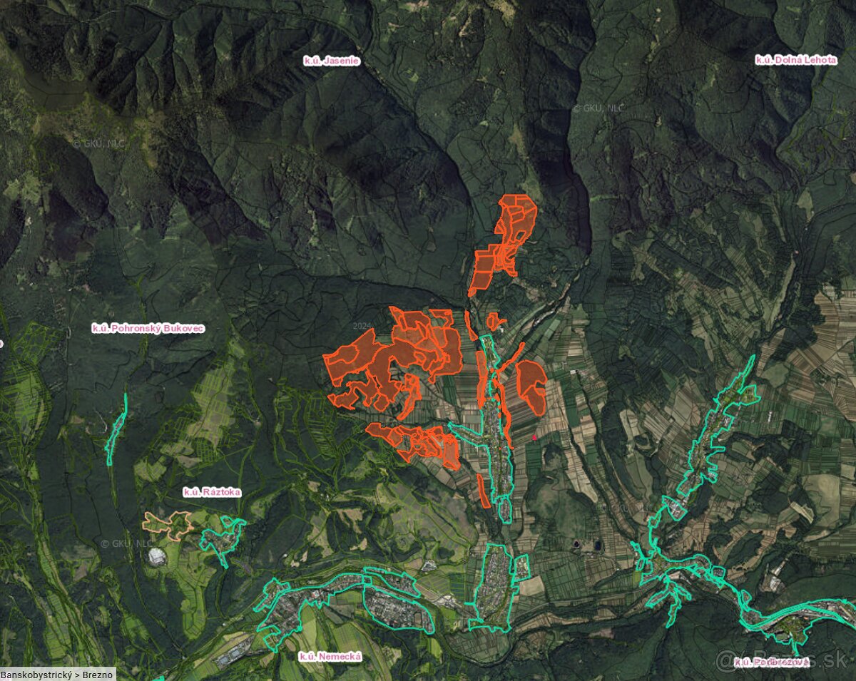Jasenie - 20.818 m² (urbár), podhorie Nízkych Tatier - 2