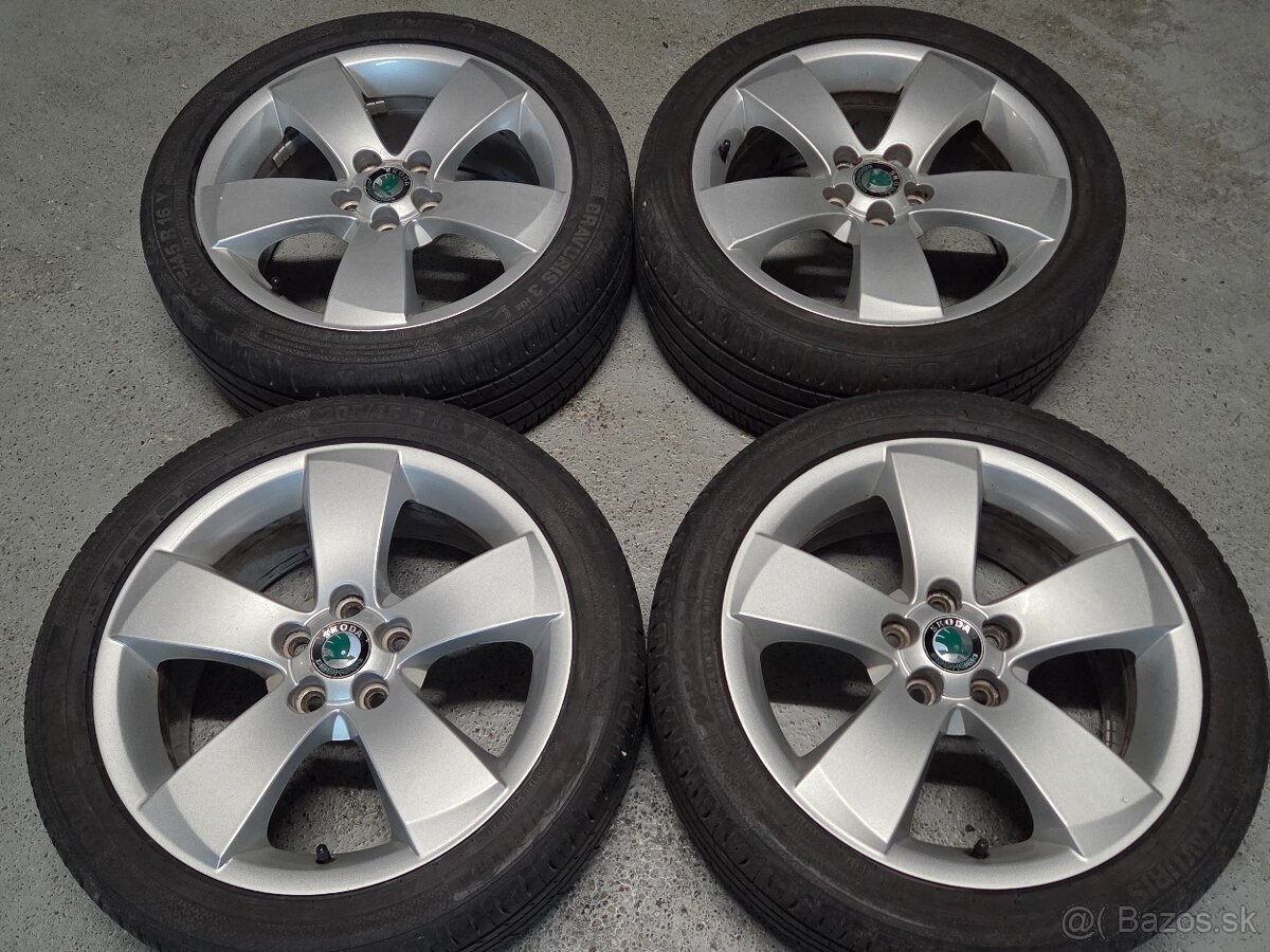 alu 16" ŠKODA (5x100), pneu - 2