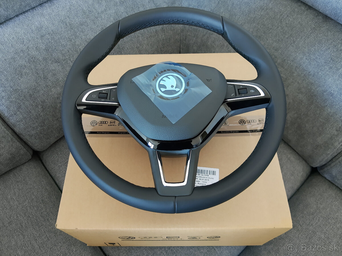 Komplet nový originálny MF volant Škoda + nový airbag - 2